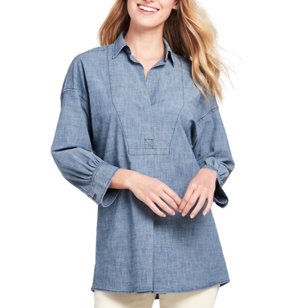 Lands End Chambray Tunic